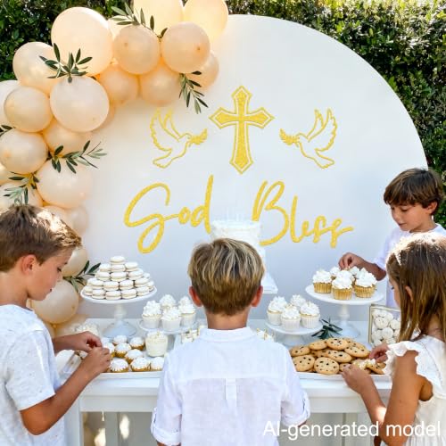 Vinilo decorativo God Bless para primera comunión y bautismo miniatura 4