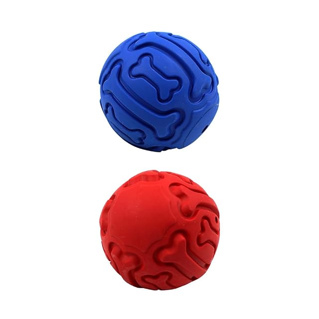Foto 3 de 7 de SMELL & SMILE 2PCS Juguetes Mordedores para Perros Juguetes Interactivos Seguro para Cachorros y Perros…