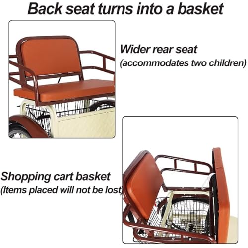 Triciclo plegable 20 pulgadas con asiento trasero miniatura 5