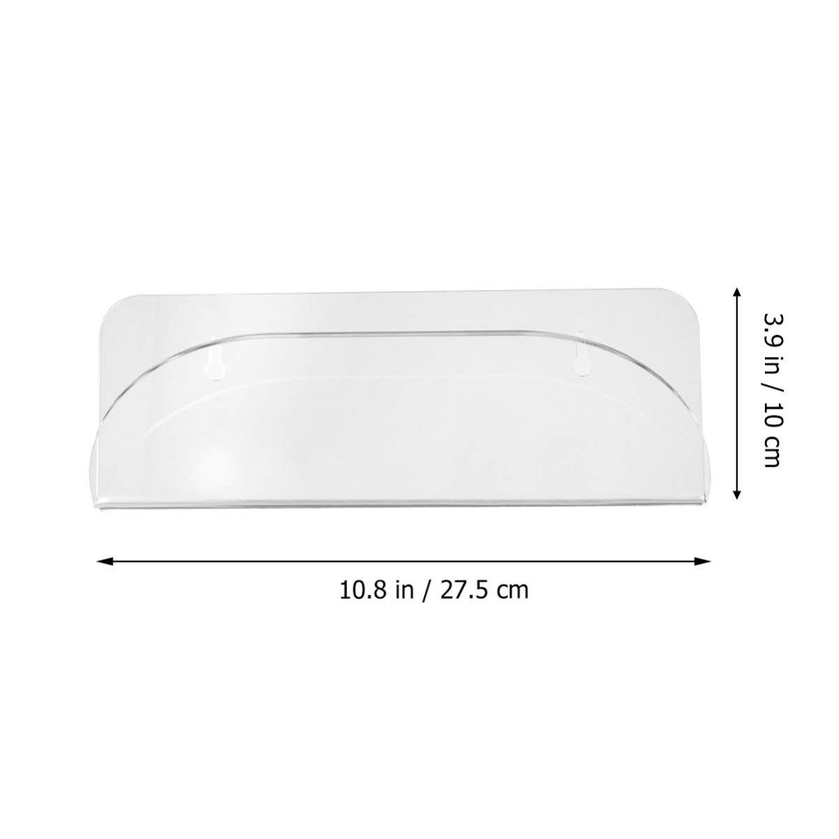 KICHOUSE Acrylic Skateboard Wall Mount Rack Easy Install Display Stand for All Skateboards Snowboards and Skis Sturdy Bracket Holder for Home Decor and Storage