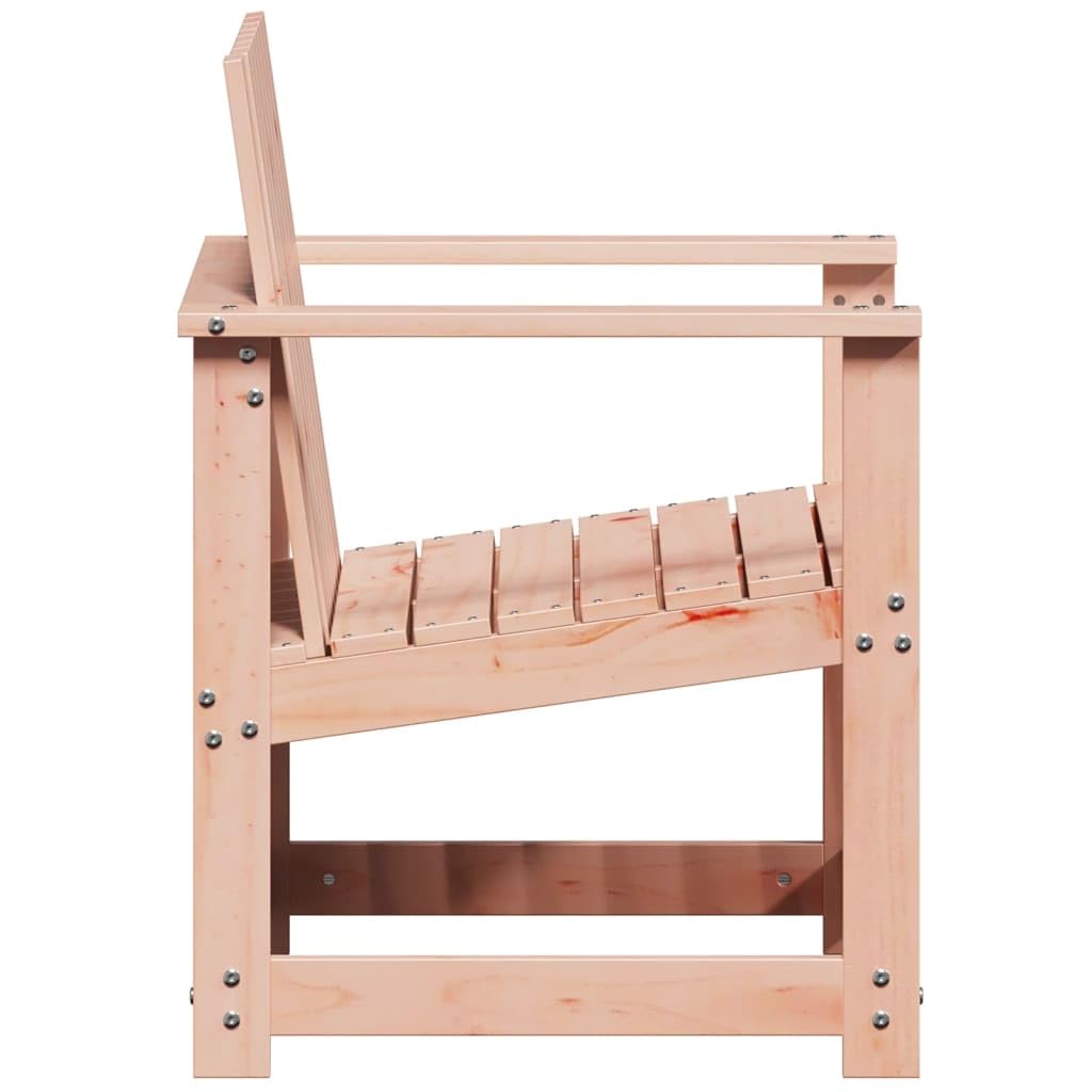 Sedia da giardino in legno massiccio Douglasie, 62 x 56 x 77 cm, poltrona da giardino in legno con braccioli e schienale, design a doghe per la secchezza, sedia stabile per esterni, per