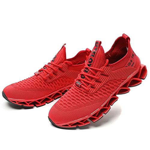Image of Vooncosir Men's Fashion Sneakers Breathable Mesh Running Shoes Blade Non Slip Soft Sole Casual Athletic Walking Shoes