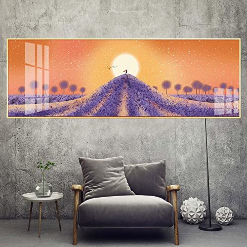 Affiches lavande style nordique pour déco chambre moderne