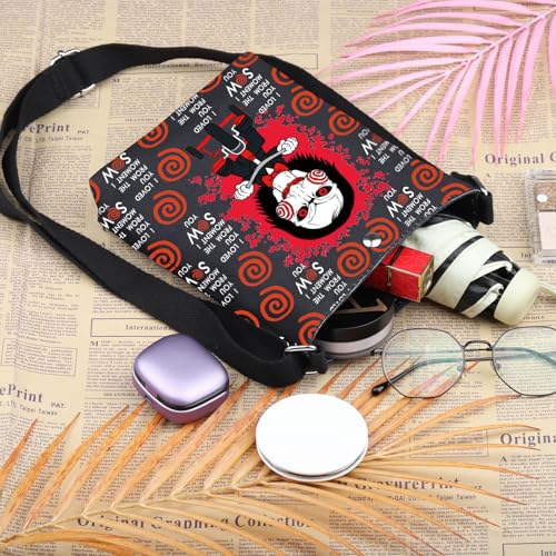 Horror Movie Inspired Crossbody Bag Spooky Season Gifts I Want To Play a Game Scary Movie Fans Crossbody Bag4