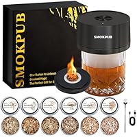 SMOKPUB - Kit de ahumador eléctrico para whisky integrado, sin