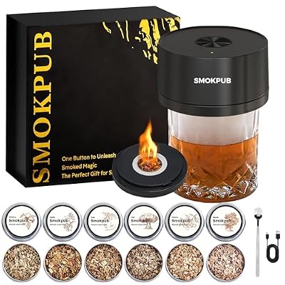 SMOKPUB - Kit de ahumador eléctrico para whisky integrado, sin necesidad de butano, kit de ahumador de cóctel con 6 chips de madera, kit de fumador de bebidas antiguas, regalos de whisky bourbon para | Ya disponible en tu tienda friki favorita! En mundofriki.es! SMOKPUB - Kit de ahumador eléctrico para whisky integrado, sin necesidad de butano, kit de ahumador de cóctel con 6 chips de madera, kit de fumador de bebidas antiguas, regalos de whisky bourbon para | Ya disponible en tu tienda friki favorita! En mundofriki.es!