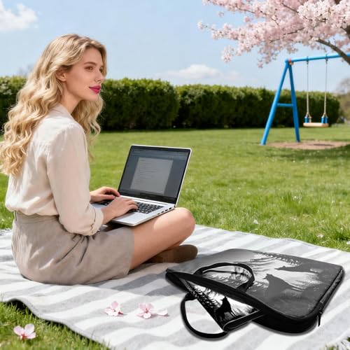Bolso para laptop de 10 pulgadas con diseño Wolf Mountains miniatura 6