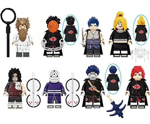 HQSGDMN 8-teilige Minifiguren Adventskalender Sammlung Anime Naruto Sammlung Minifiguren Set Sammlung Minifiguren…