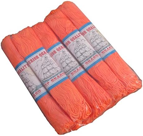 Full Funk Ship Japanese Nylon Silk Thread Cord 10 Packets Perfect for Tassels, Medium Orange