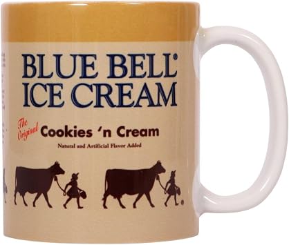 Blue Bell Ice Cream Stoneware Mug Cookies n Cream