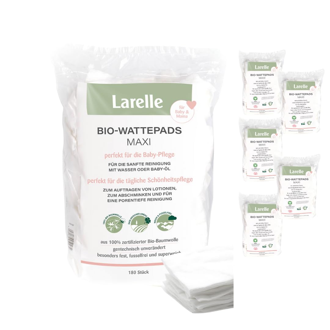 Bio-Wattepads Maxi 1080 Stück für Mama & Baby