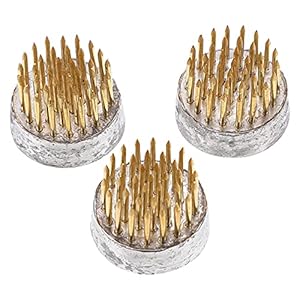Healifty 3Pcs Ikebana Kenzan Mini Japanse Bloem Houder Bloem Kikkers Bloemen Ikebana Bloem Arrangeur Pin Houder 23Mm