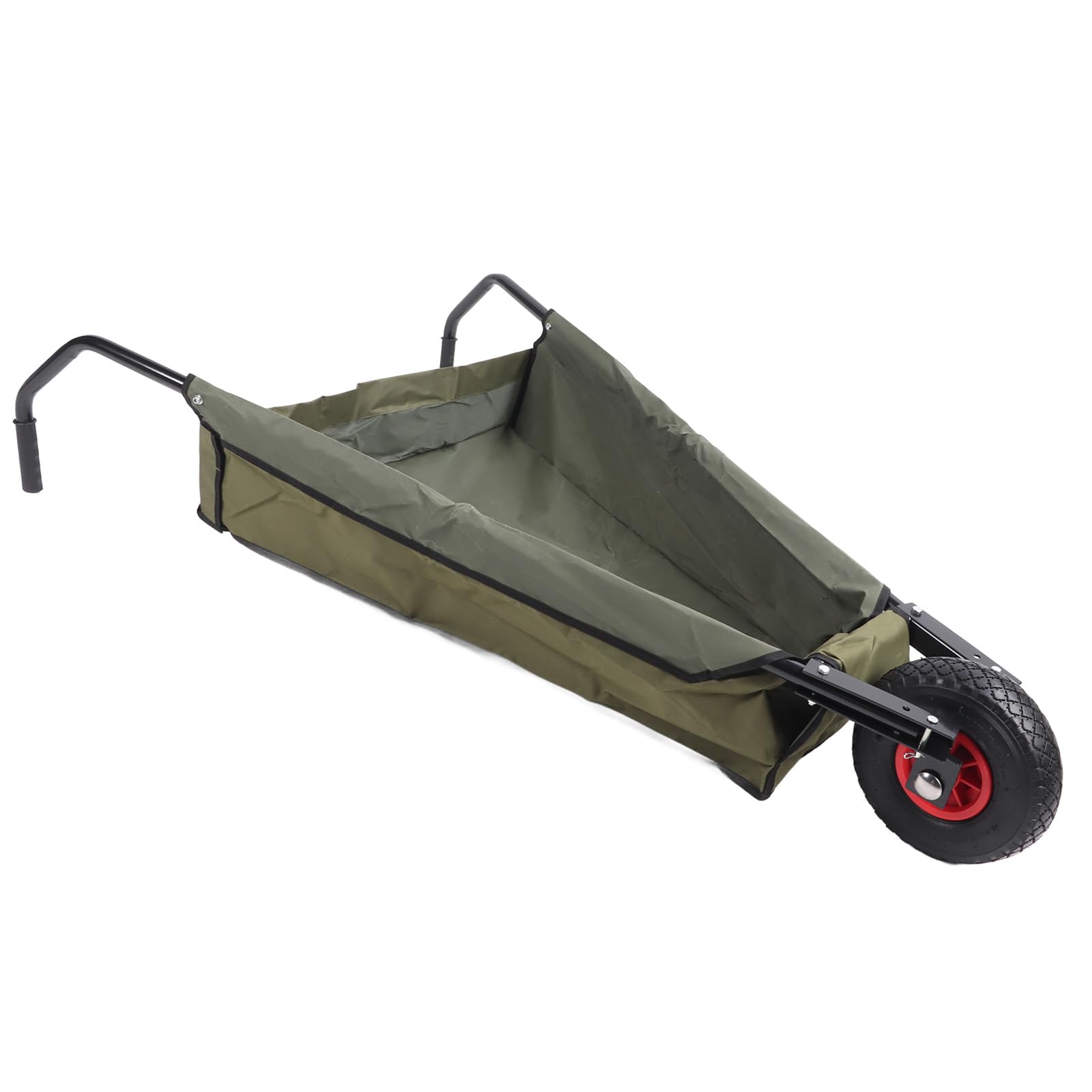 Carretilla de Jardín Plegable Carro de Jardín Plegable Duradero para el Cuidado del Césped sin Esfuerzo Acero de 58,27 X 28,35 X 11,42 Pulgadas