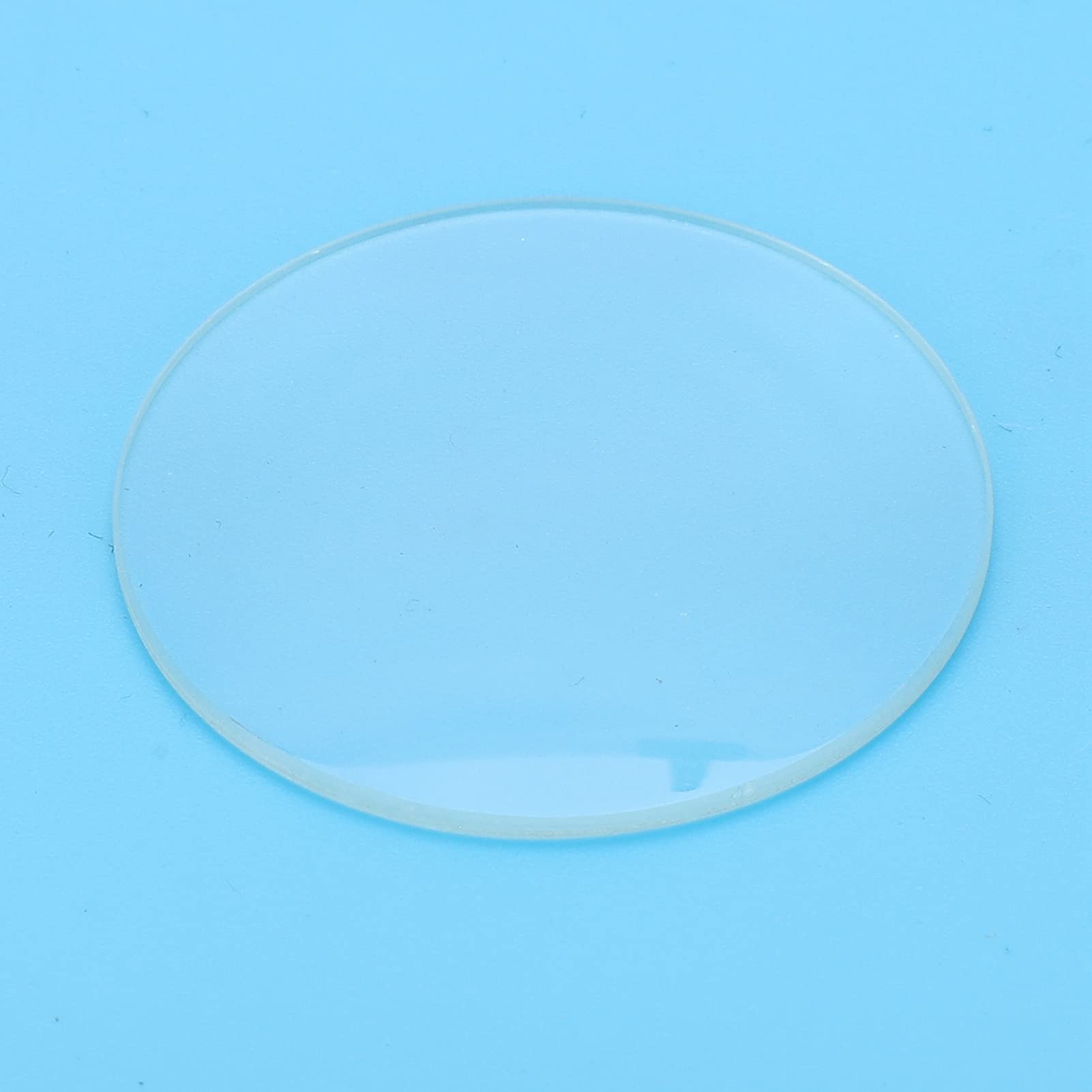 Msiud 21 Pezzi Lenti In Vetro Piatte 35‑45mm, Strumento Per Parti Di Ricambio Per Orologio Set Rotondo Piatto Spessore Bordo Liscio 1,2 Mm Cupola Singola Minerali Trasparenti Coperchio Del - Foto 8