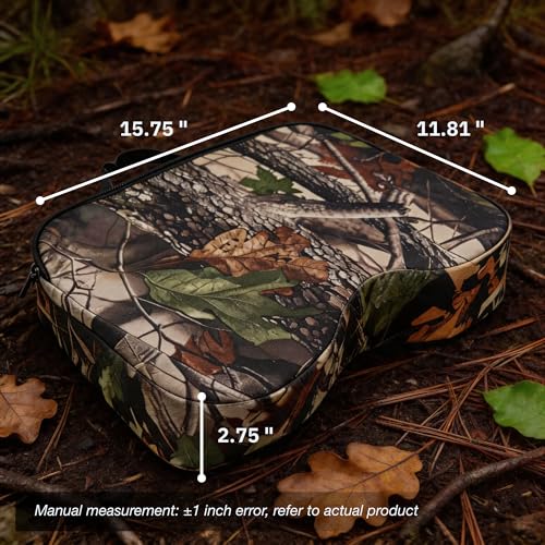 Image of Hunting Seat Cushion,Thickening Lightweight Pad, Waterproof Oxford Cloth & High-Density Sponge, Portable for Hunting, Camping, Stadium