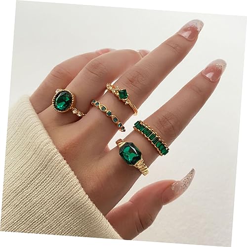 Strass de Doigt Scintillants sur Bague Cube Durable