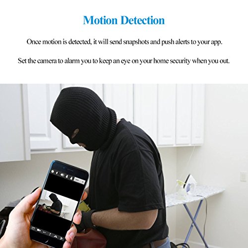 KAMRE 1080P 10000mAh Portable WiFi Power Bank Hidden Spy Camera Nanny Cam with Motion Detection, Night Vision and Smart LED Light Digital Display, Black