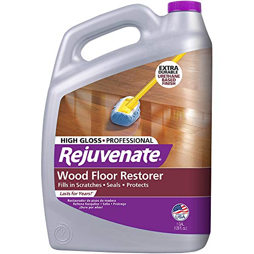 Rejuvenate Professional Wood Floor Restorer and Polish with Durable Finish Easy Mop On Application High Gloss Finish 128oz #1