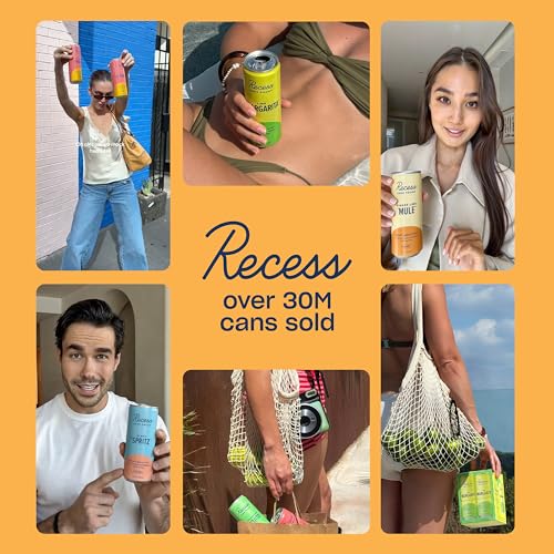 Image of Recess Zero Proof Grapefruit Paloma Mocktail, 12 Pack