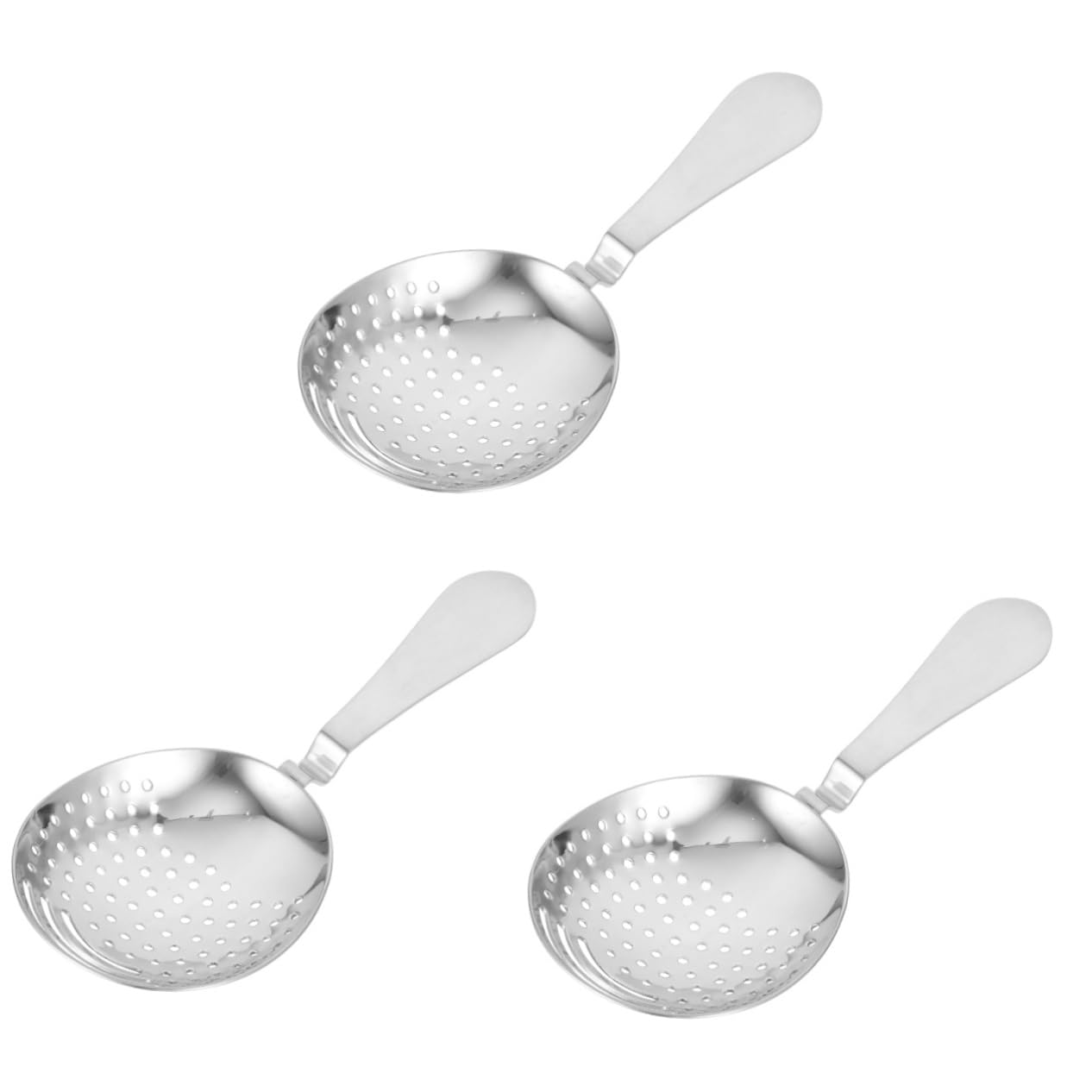 OUNONA 3 Piezas Colador de Cócteles Portátil Inoxidable Hielo y Ingredientes Coctelería Bar y Uso Doméstico