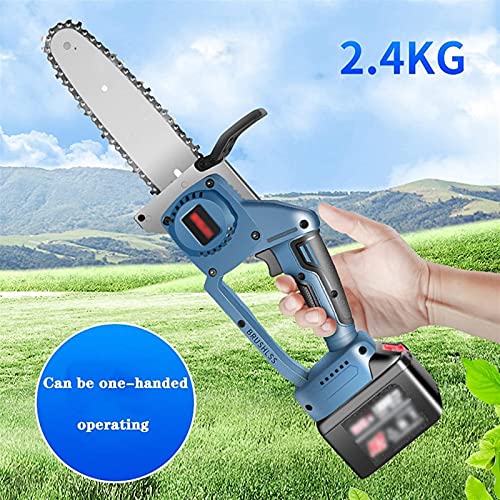 JQDMBH Kettensäge,Elektro Kettensäge Kettensäge, tragbares Handheld-kabelloser Kettensägen, 8-Zoll-elektrisches… – Bild 7