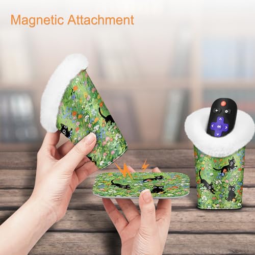 Image of FINTIE Plush Lined Double Eyeglasses Holder with Magnetic Base, Glasses Stand Case Organizer for Desk, Nightstand, Office
