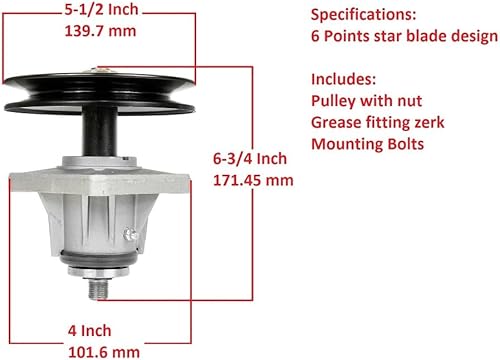 Miniatura 2 de HH BROS 3 Pcs for MTD Cub Cadet 918-0660B 618-0625A 6180625B 9180625B Spindle Assembly