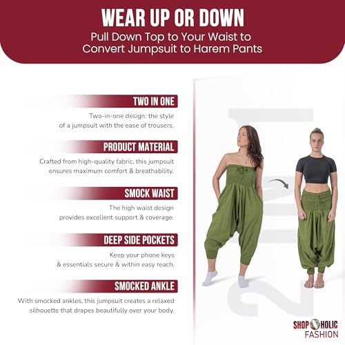 Shopoholic Fashion Plain Hippie Harem Aladdin Baggy Loose Fit Genie Gypsy Trouser Pants4