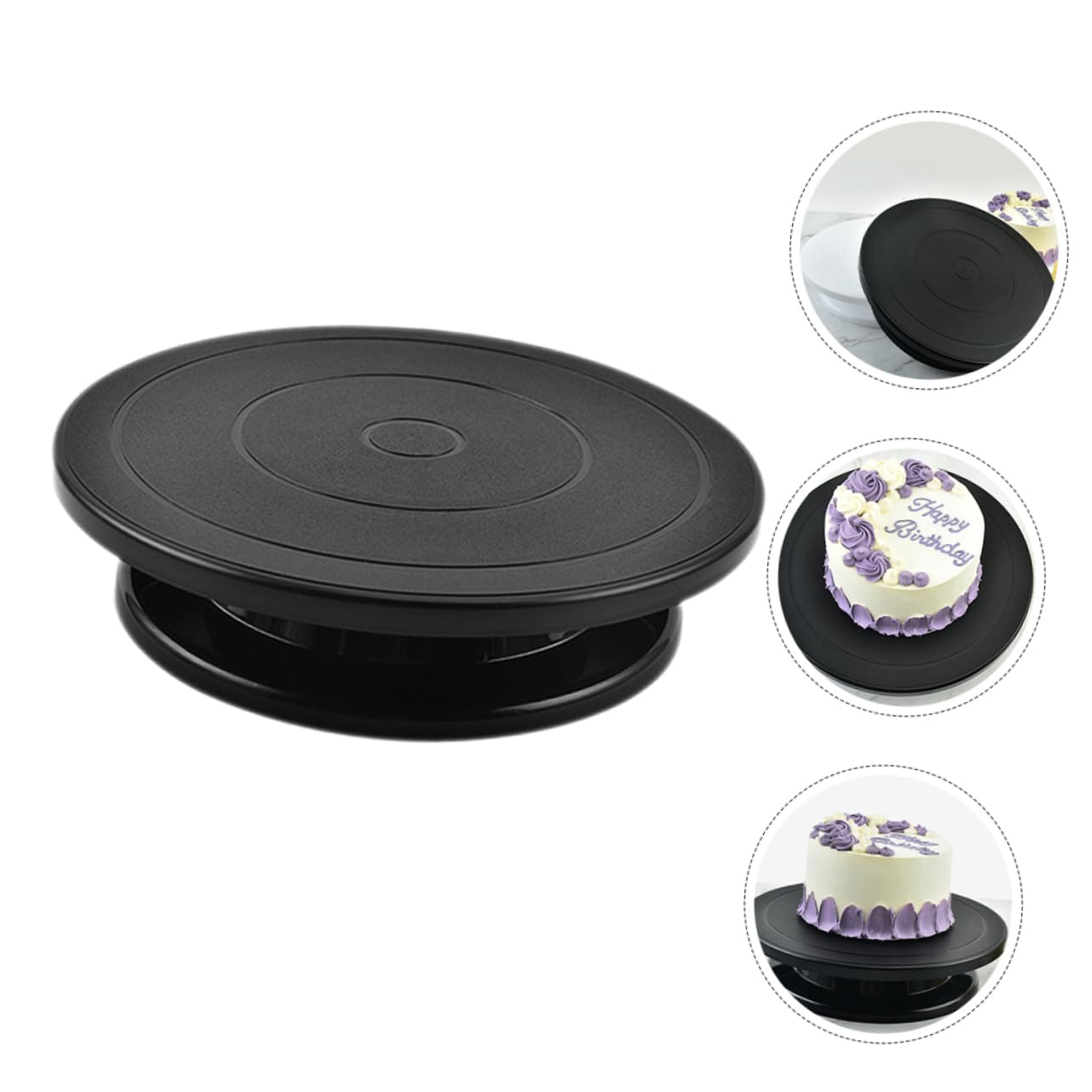 MAGICLULU Drehbarer Kuchenständer Material Reusable Cake Turntable Mit Rutschfester Unterseite Zum Dekorieren Von Torten Und Kuchen Langlebiges Backzubehör Für Hobbybäcker Und Profis