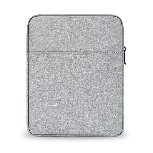 ProElife 10-11 Inches Water-Resistant Tablet Sleeve Case for Samsung Galaxy Tab A8/S7/ A7/S6 Lite/S6 |10.9'' iPad Air 4/5|Surface Go 1/2/3 10.5'' Slim Protective Bag for Travel Home Office (Gray)