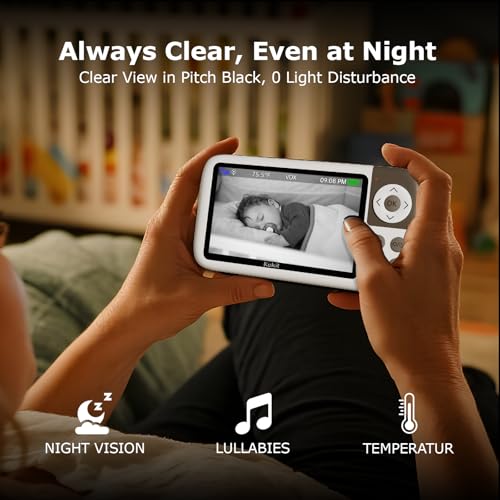 kokit 5'' Video Baby Monitor with Camera and Audio KK50 の商品画像 5