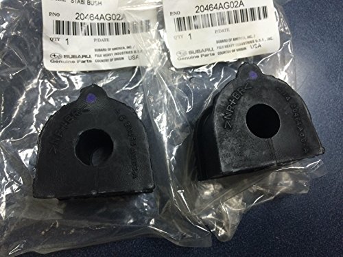 WRD-21 Rear Stabilizer Bracket Bolts - 2018-2019 Subaru Crosstrek, 2019 Crosstrek Hybrid, & 2019 Forester 6 Subaru 2005-2009 Legacy and Outback Rear Stabilizer Sway Bar Bushing Set - 20464AG02A x2 - Genuine OEM