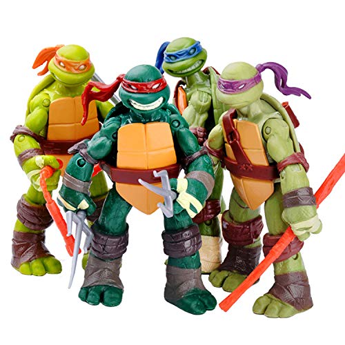 Opiniones y reviews de Muñecos tortugas ninja los más solicitados. 37 Ostotulle Para cifras de acción de las Tortugas Ninja, 4 juguetes de Tortugas Ninja para niños, 4.8 pulgadas, clásico ajustable, Raphael Michelangelo Leonardo Donatello, las...