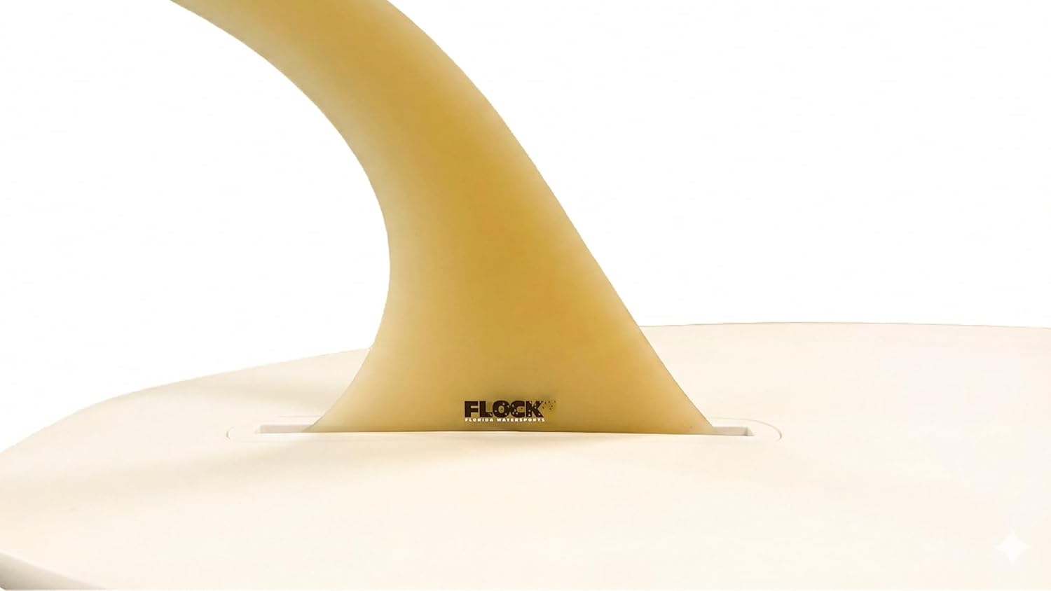 10" Longboard Center Fin – Fiberglass Single Fin for Surfboard & SUP – Fits Standard US Fin Box – Classic Log Style – Frosted Translucent Amber