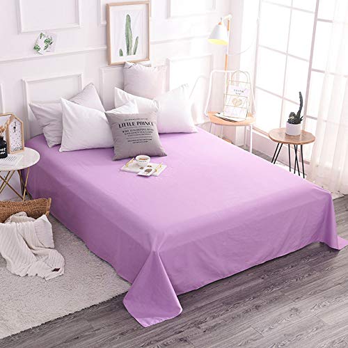 LOOMS & LEAVES 100% SOFT BRUSHED COTTON THERMAL FLANNELETTE FLAT SHEETS IN (LILAC, SINGLE) โ image 1
