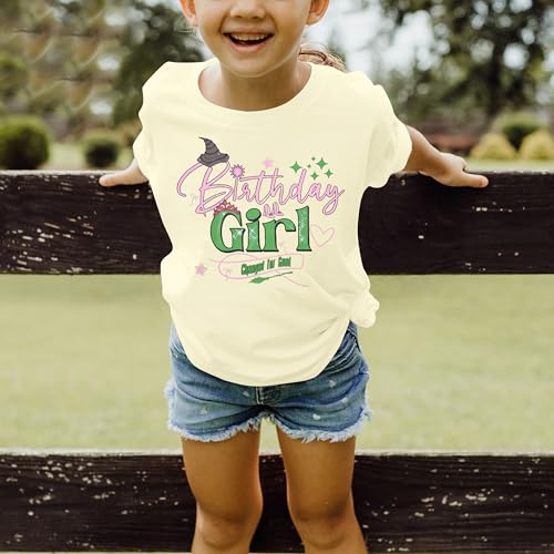 Image of LOTUCY Birthday Girl Outfit for Kids Its Me Hi Im The Birthday Girl Shirt Letter Printed Princess Birthday T-Shirt
