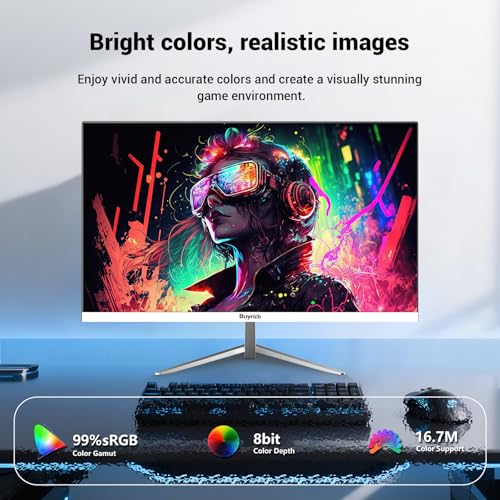 Image of 24 Inch FHD 1080P 100Hz Computer Monitor, Built-in Speakers,VA Panel with 3000:1 Contrast, AMD FreeSync, HDMI Ports, HDR & Low Blue Mode, Ergonomic Tilt for Home Office