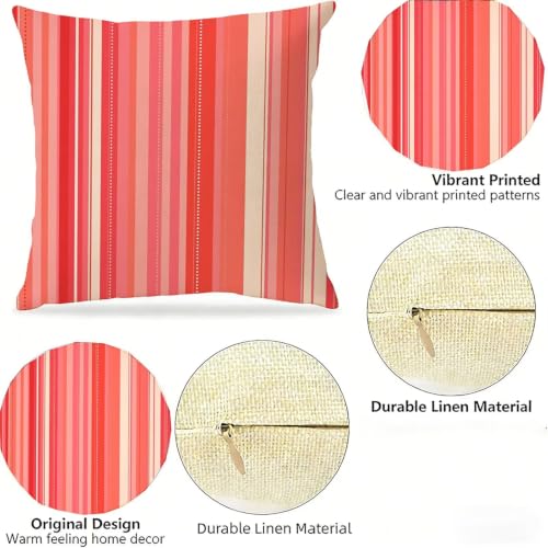 Housse de coussin rouge 70x70 cm lot de 2 doublé et imperméable style esthétique - 5