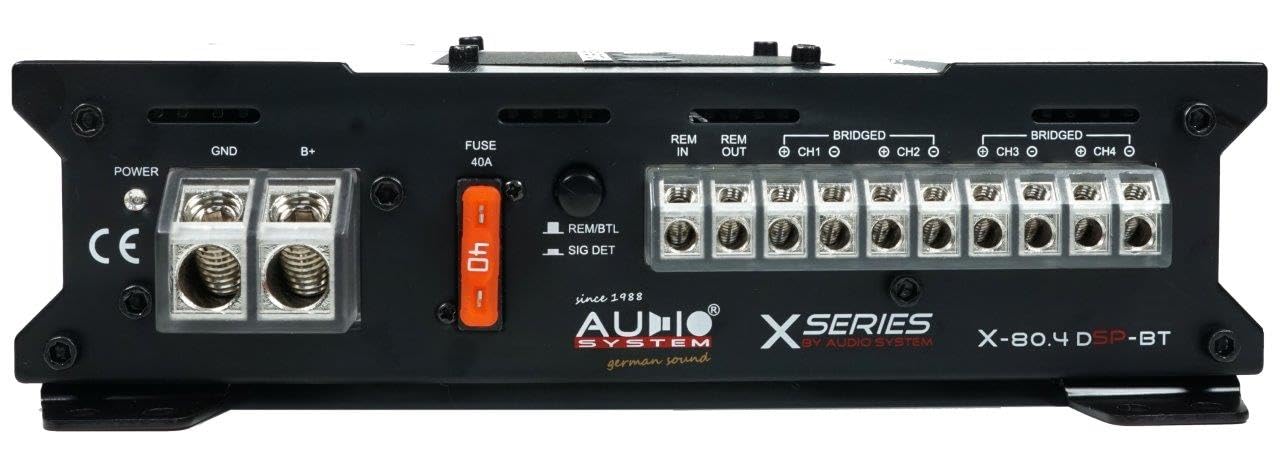 Audio System X-80.4 DSP-BT Amplificateur 4 canaux avec 8 canaux DSP et BT 600 W RMS