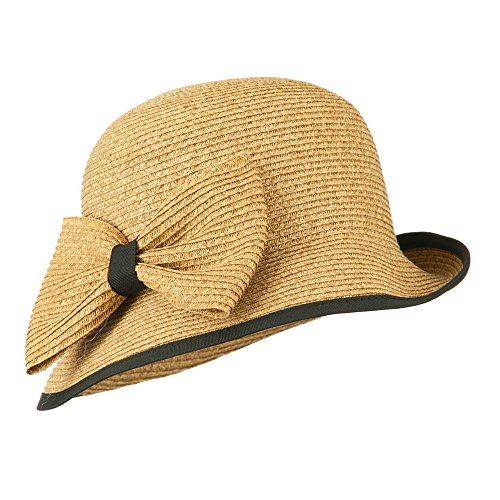 Women's UPF 50+ Slanted Brim Cloche - Toast OSFM Women's UPF 50+ Slanted Brim Cloche - Toast OSFM