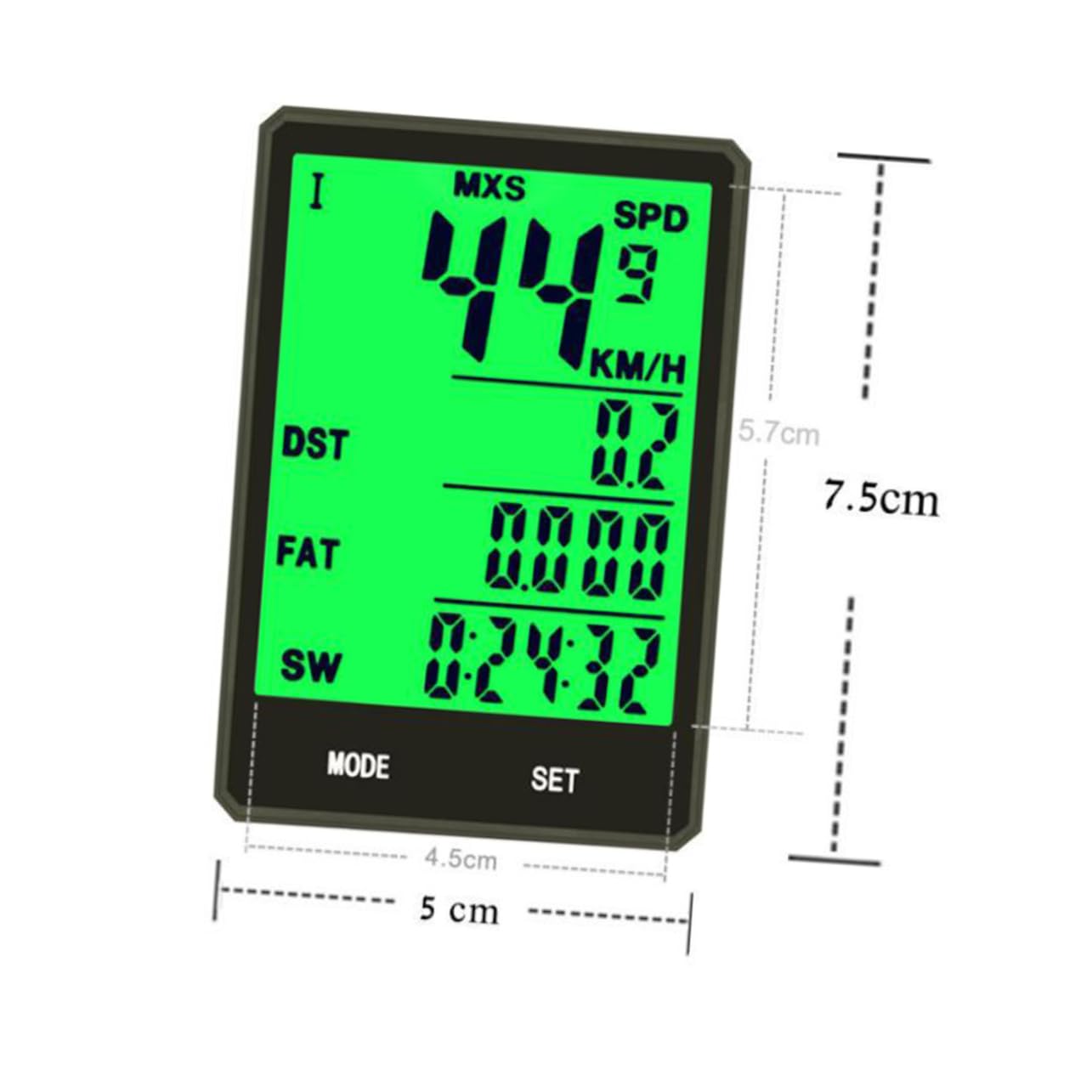 Happyyami Contachilometri Wireless Per Bici Da Montagna Tachimetro Misura Velocità e Design Leggero Display Retroilluminato