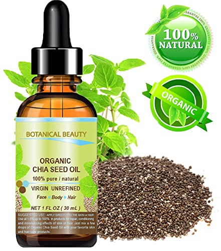 Miniatura 2 de Orgánico Aceite de semilla de Chia. 100% puro y naturalPuroprensado en frío Carrier Aceite para piel, el cabello, Lip Y Nail Care. "Una