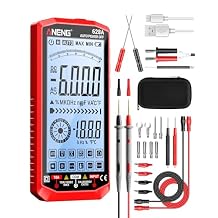 ANENG Multimeter,Digital Voltmeter Tester,TRMS 6000 Counts Rechargeable Meter Measures AC/DC Voltage,Current,Resistance,Capacitance,Temperature,Hz,NCV,Diode,Continuity Auto Ranging Electircal Tools