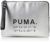 28 x 21 x 1,5 cm (1,5L) PUMA Prime Time Clutch X-mas Bolso, Mujeres, Silver Black, OSFA