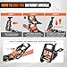 Nilight Car Tie Down Straps with Chain Hook Anchors 4 Pack Adjustable Wheel Straps 2