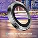 Zeking (2 Set) Camera Lens Protector Compatible with Motorola Signature 5G, Scratch-Resistant HD Clarity Ultra-Thin 9H Tempered Glass with Aluminum Edging, Individual Metal Lens Cover (Black)