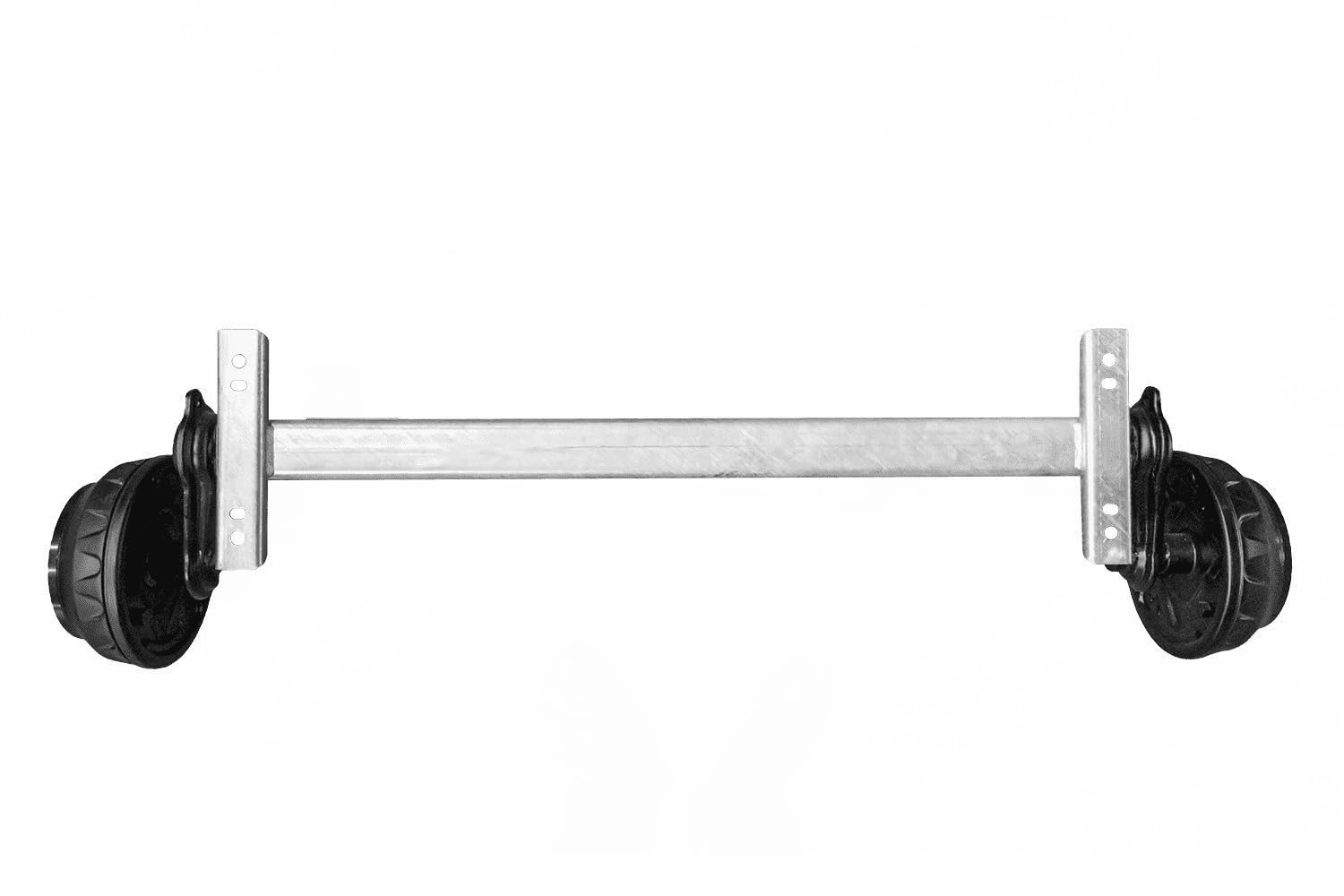 Knott Eje con Freno VGB18MV para Remolque 1800 kg 1100 mm 5x112 | Acero galvanizado en caliente con freno Backmat. Ideal para plataformas de carga pesada, portavehículos y remolques tándem.