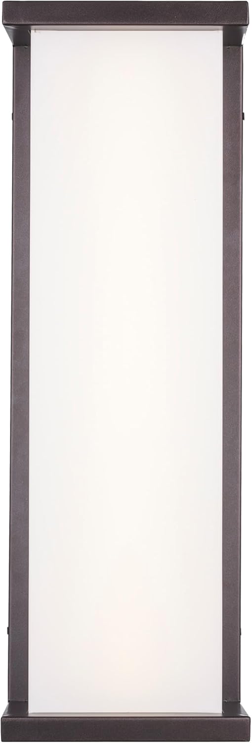 Asher Hamilton AHODW-500BZ Benton 24 Inch Outdoor LED Wall Light Fixture | 35 Watt Integrated LED |1910 Lumens | 3000K Warm White | Dimmable | Wet Rated for Outdoor Use | Bronze Finish