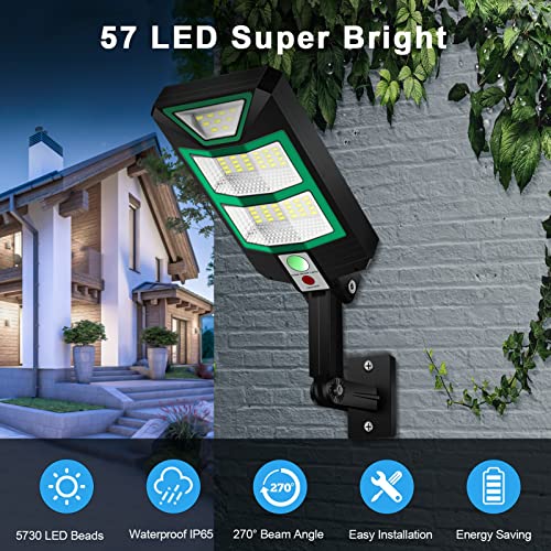 EJEAS Luce Solare Led Esterno 2 Unità, 57 LED