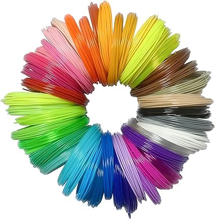 Protomont 20 Colors of 5 Meter Each- 3D Pen Filament Refills 1.75 mm PLA Pack of 20 Filaments of Different Colour-image-25
